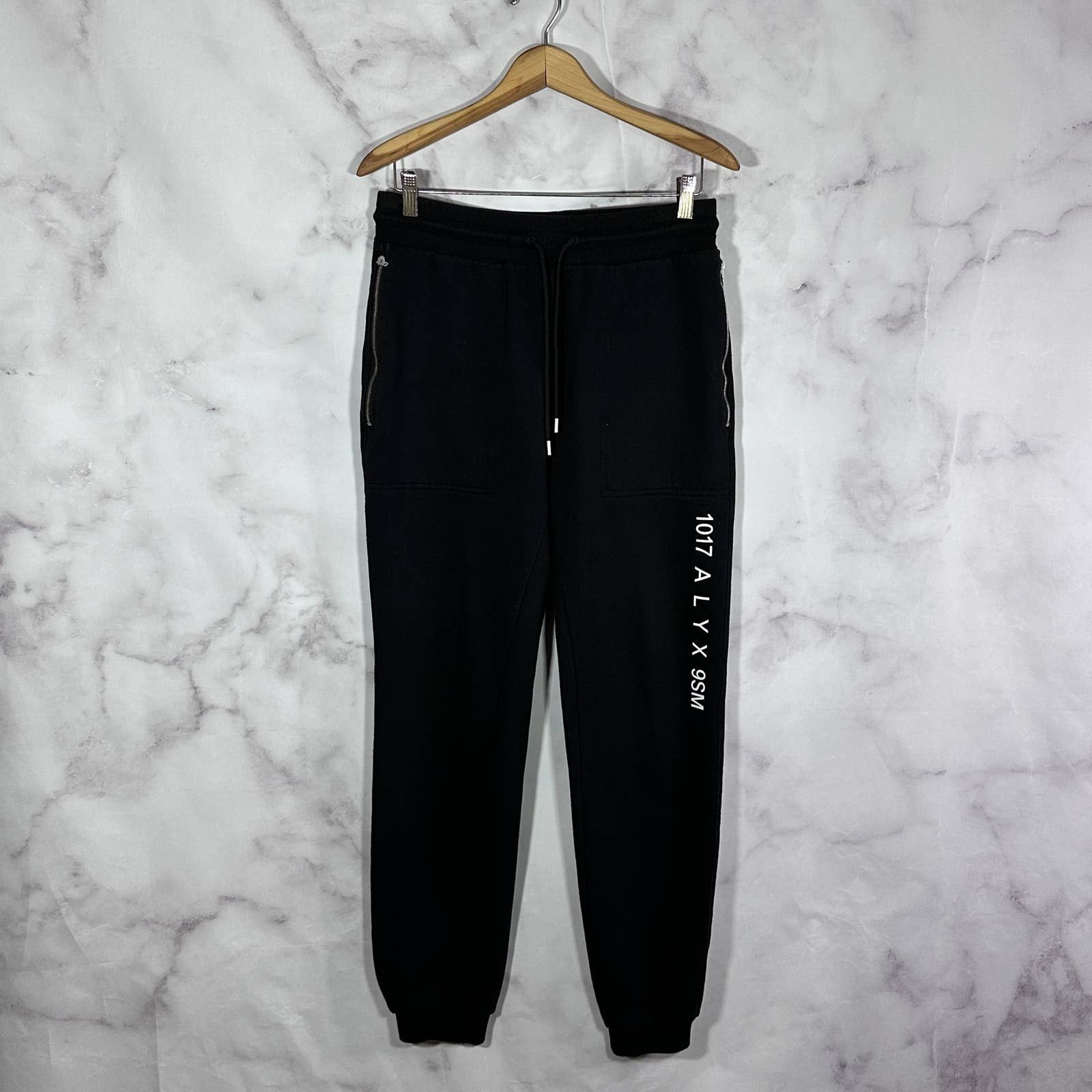 image of 1017 Alyx 9Sm x Alyx Visual Black Logo Sweatpants, Men's (Size 32)