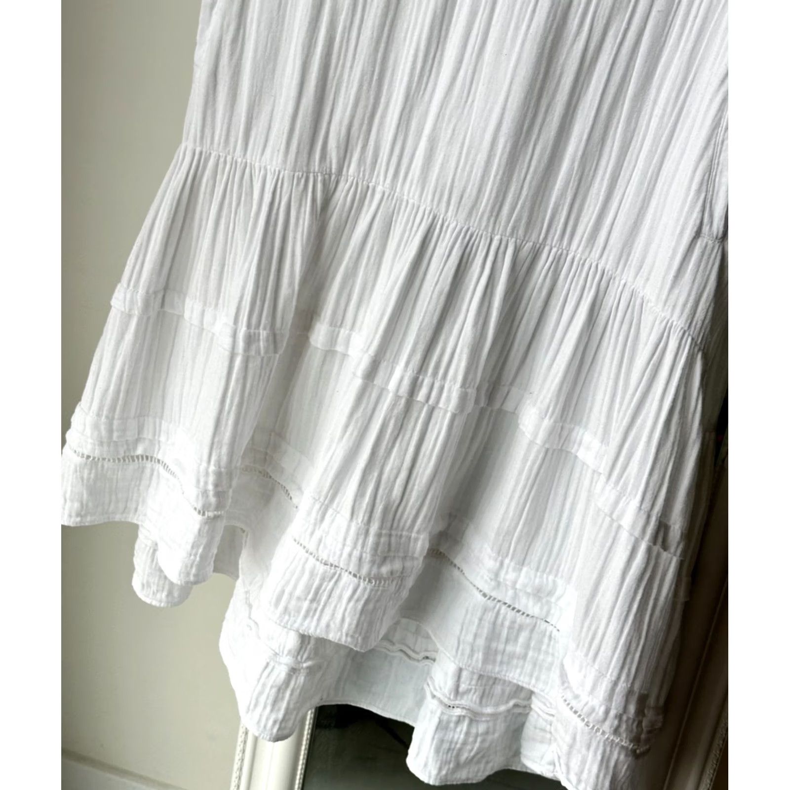 ME+EM ME+EM White Dress Knee Length V-Neck Wool? (No Wool) — Wrong. Size L / US 10 / IT 46 - 6 Thumbnail