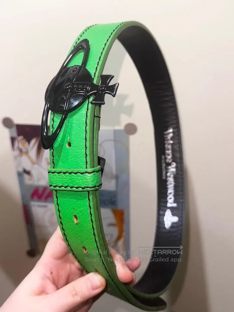 Vivienne Westwood Vivienne Westwood Green large logo belt Size ONE SIZE - 2 Thumbnail