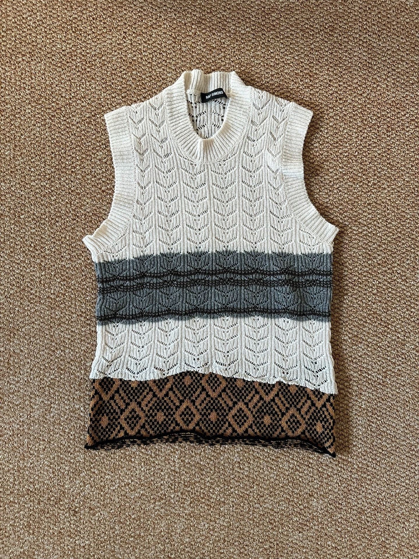 Raf Simons Raf Simons 2020ss Show Patchwork Fleece Vest Nextarrow-2501 Size 48R - 1 Thumbnail