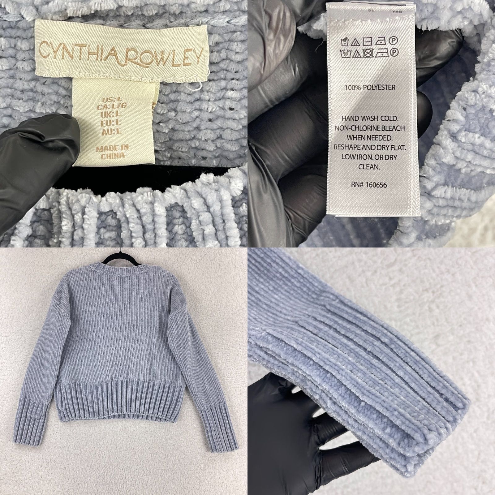 Cynthia Rowley Cynthia Rowley Gray Knit Pullover Sweater Womens Large Long Sleeve Casual Pullover Knit Shirt Size L / US 10 / IT 46 - 8 Thumbnail