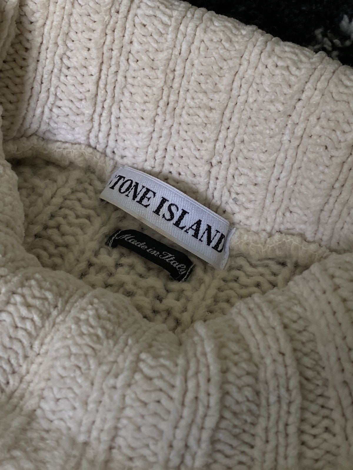 Stone Island × Vintage Stone Island Wool Sweater | Vintage 1996 year Size US L / EU 52-54 / 3 - 6 Thumbnail