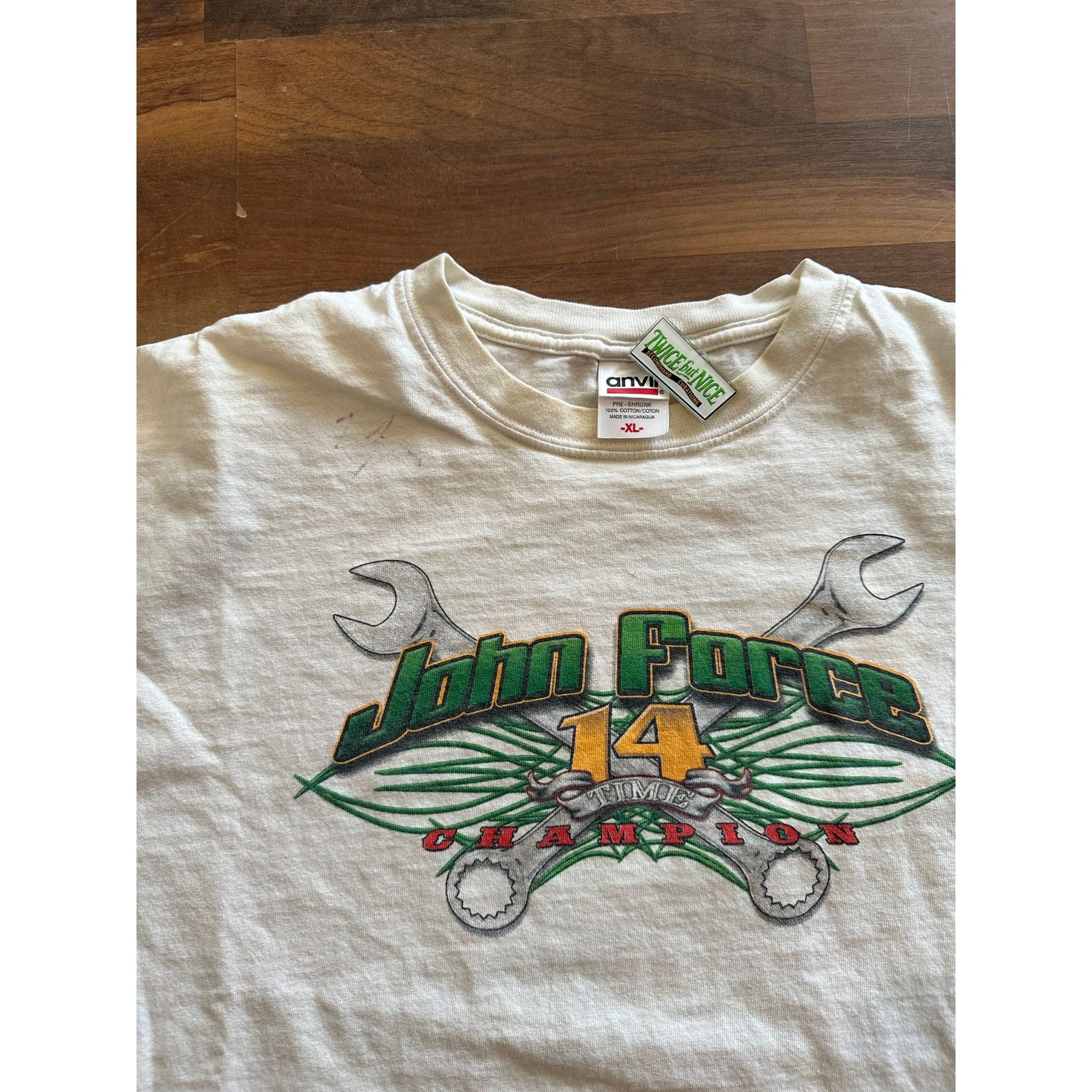Anvil Vintage John Force it aint over till we say Size US XL / EU 56 / 4 - 2 Thumbnail