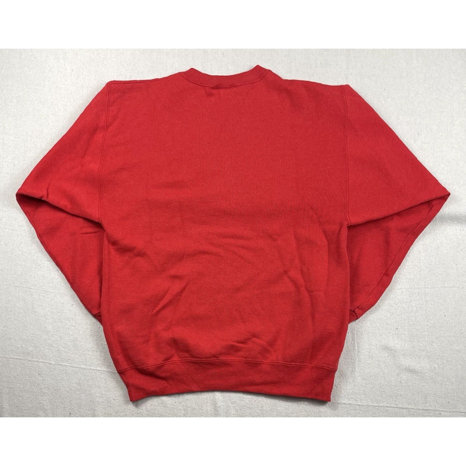 Hanes VINTAGE Hanes Sweatshirt Red Crewneck L Mens 90s Unisex Adults Cotton Polyester Fleece Made in USA Size US L / EU 52-54 / 3 - 3 Thumbnail
