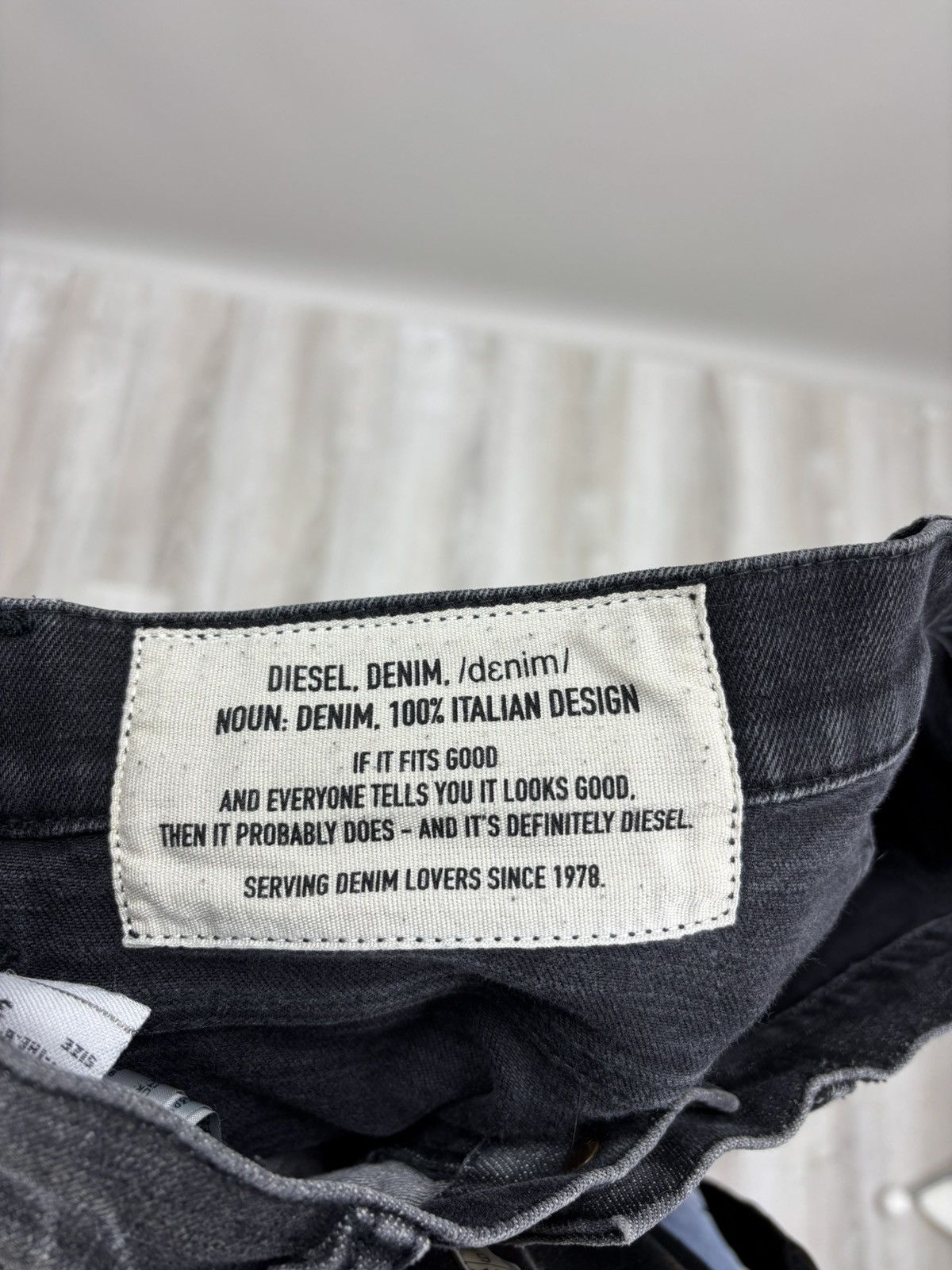 Diesel Mens jeans Diesel Size 31 Color Gray/Black Size US 31 - 8 Thumbnail