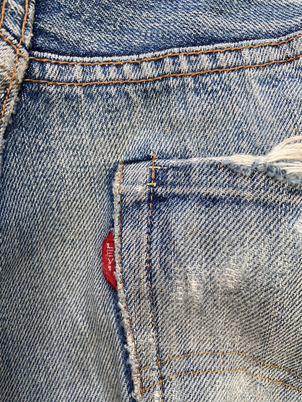 Levi's Vintage Clothing W30x30 Vintage LVC 501 big E redline distressed destroyed Size US 30 / EU 46 - 9 Thumbnail