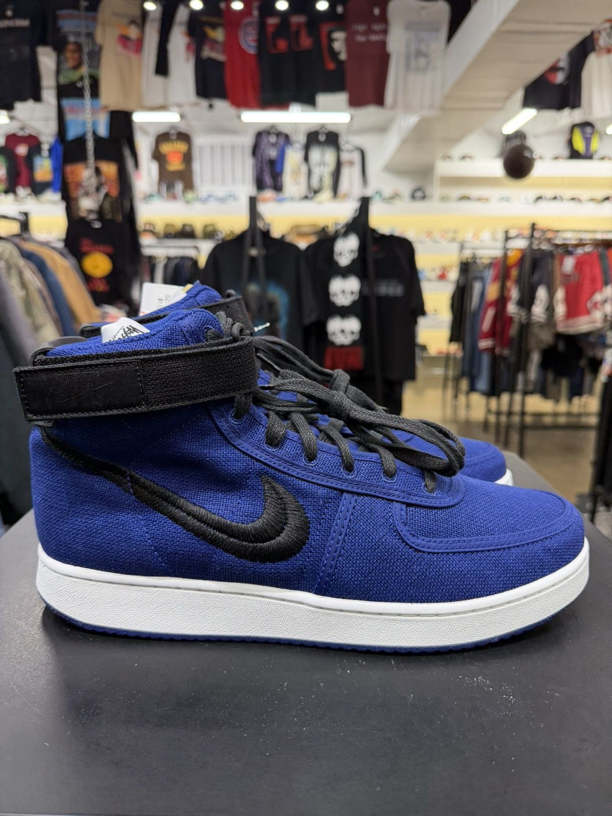 Nike × Stussy Nike Vandal High Stussy Deep Royal Blue Size 10.5 (2023) Size US 10.5 / EU 43-44 - 6 Thumbnail
