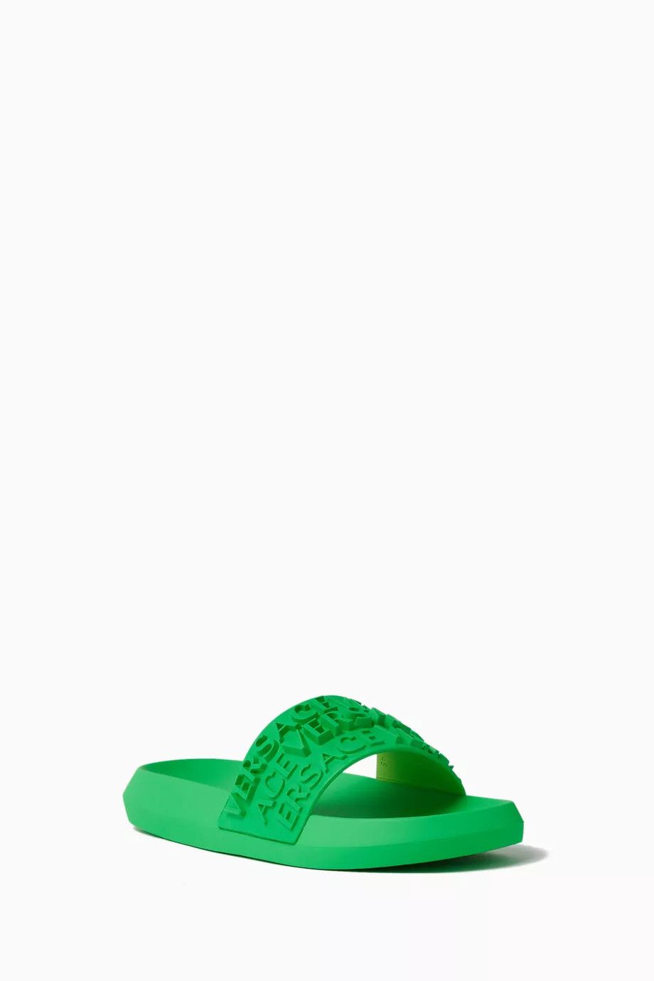 Versace o1y0425 Logo Slippers in Green Size US 8 / EU 41 - 2 Thumbnail
