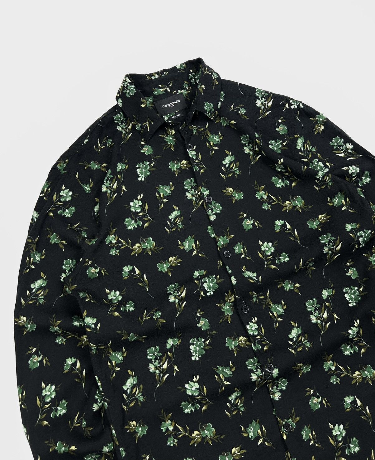 The Kooples The Kooples Shirt Floral Monogram Print Black Size s Rare Size US S / EU 44-46 / 1 - 5 Thumbnail