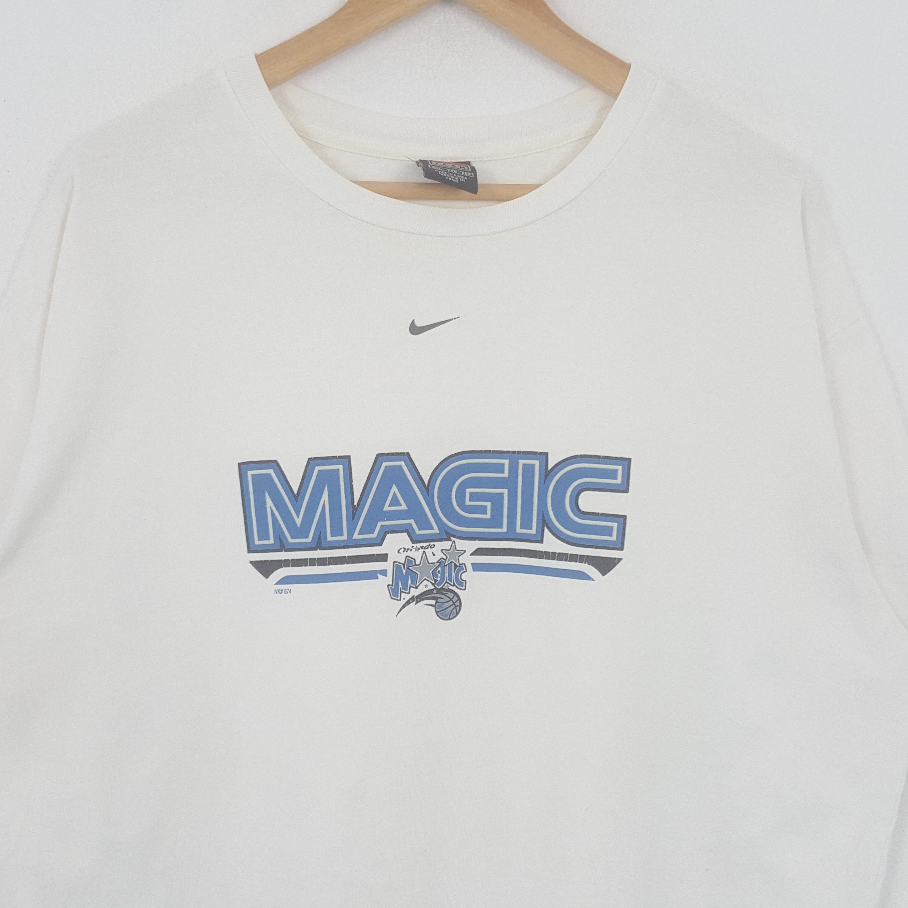 NBA × Nike × Vintage Vintage Nike MAGIC Orlando NBA Basketball T-shirt Size US XXL / EU 58 / 5 - 2 Thumbnail