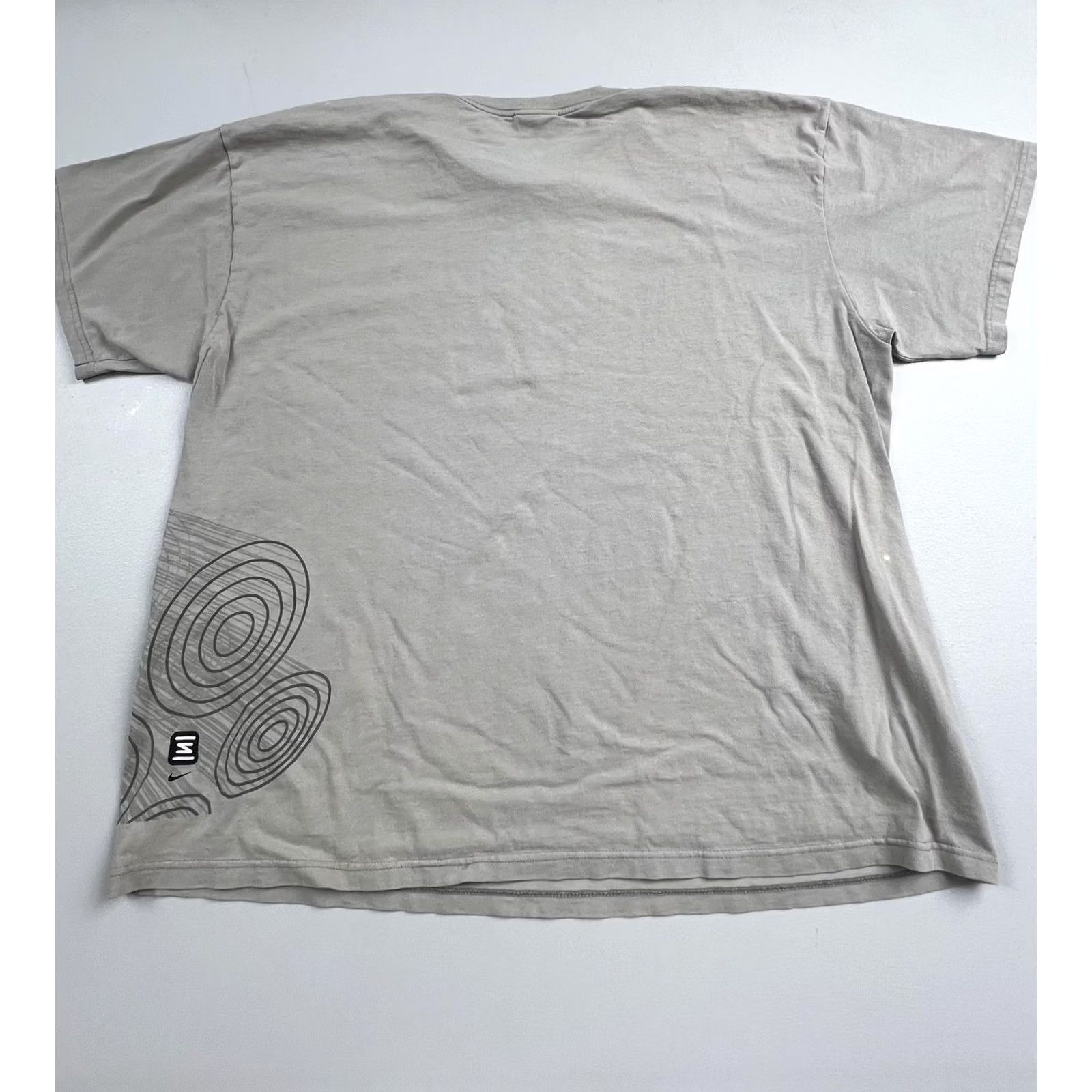Nike Nike Shirt Mens 2XL Gray Crew Neck Cotton Graphic Tee Swoosh Logo Sports Top Size US XXL / EU 58 / 5 - 2 Thumbnail