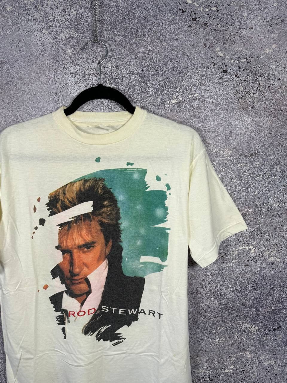 Band Tees 90's Vintage 1991 Rod Stewart Vagabond Heart Tour Tee Medium Size US M / EU 48-50 / 2 - 3 Thumbnail