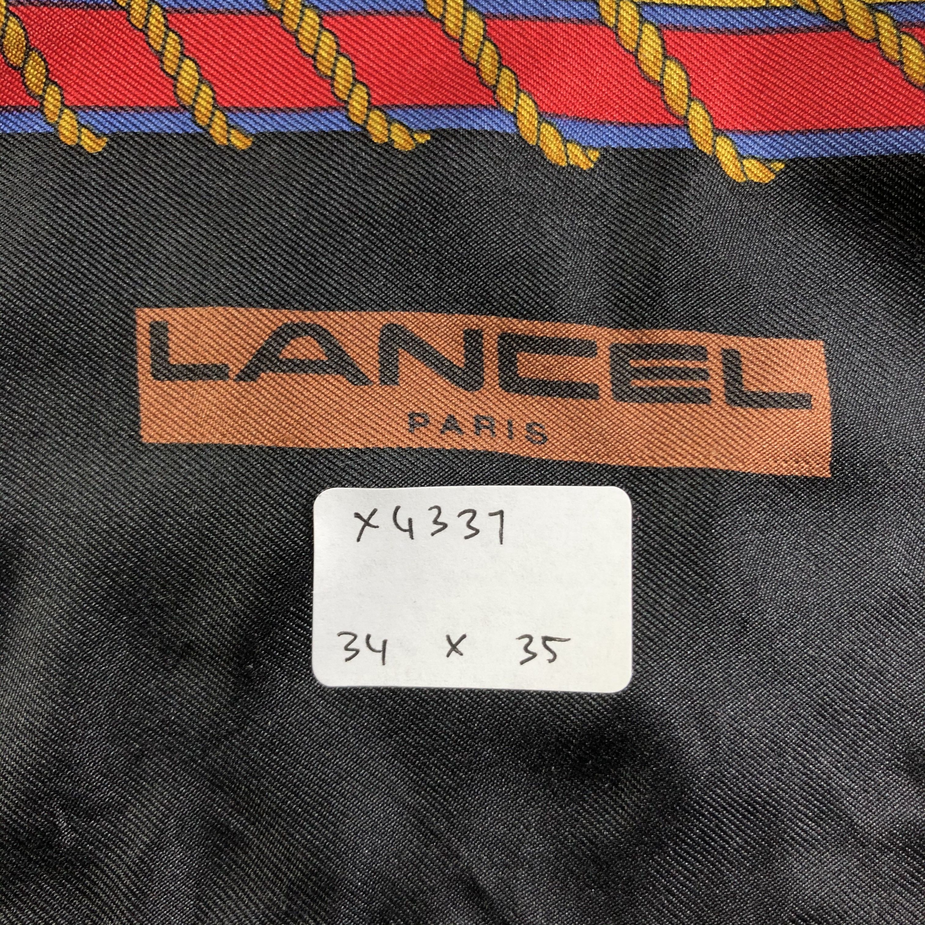 Lancel × Vintage Vintage Lancel Silk Scarf Size ONE SIZE - 6 Thumbnail