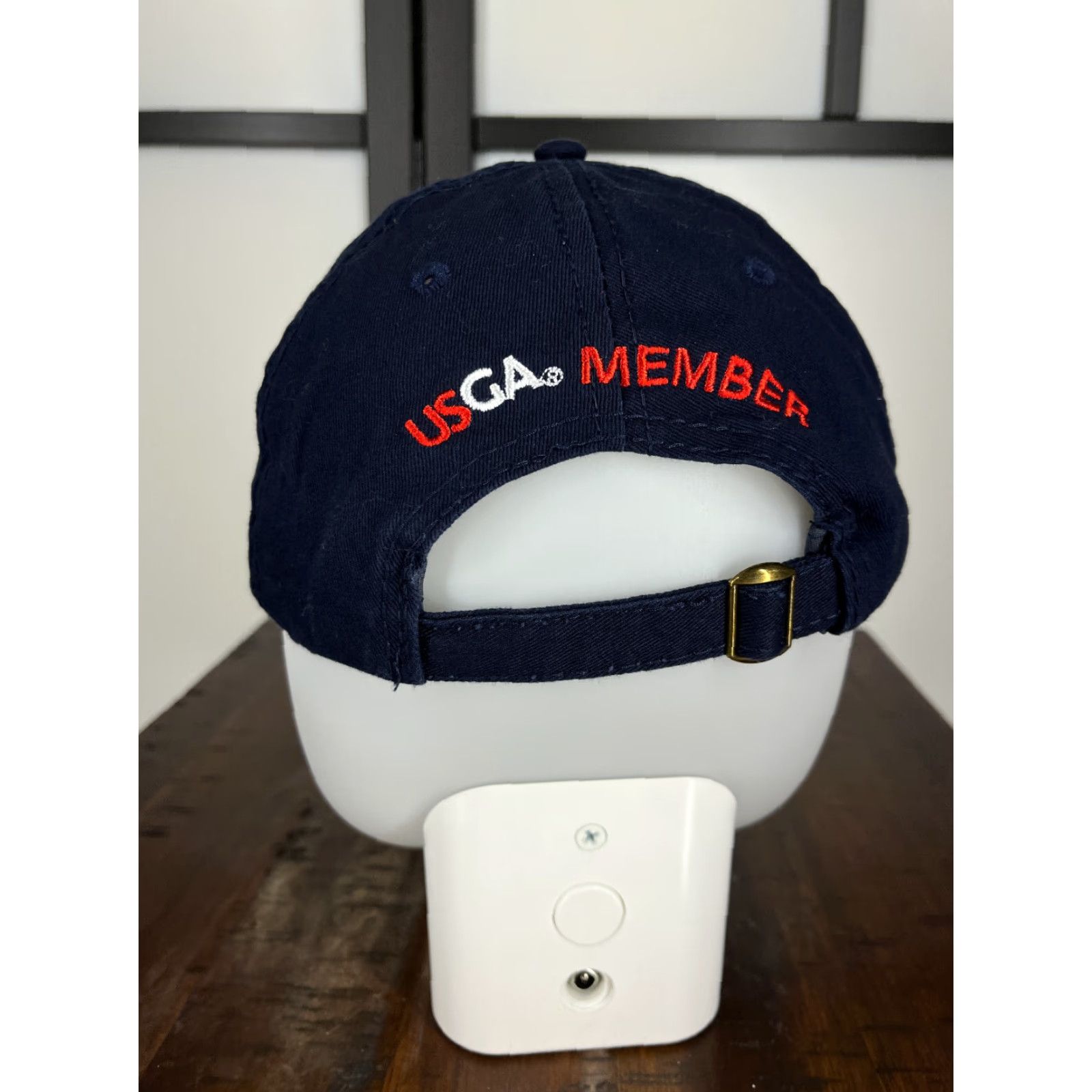 Vintage PGA USGA Golf Hat Cap Strap Back Adult Blue Embroidered Member Cotton Blend Size ONE SIZE - 6 Thumbnail