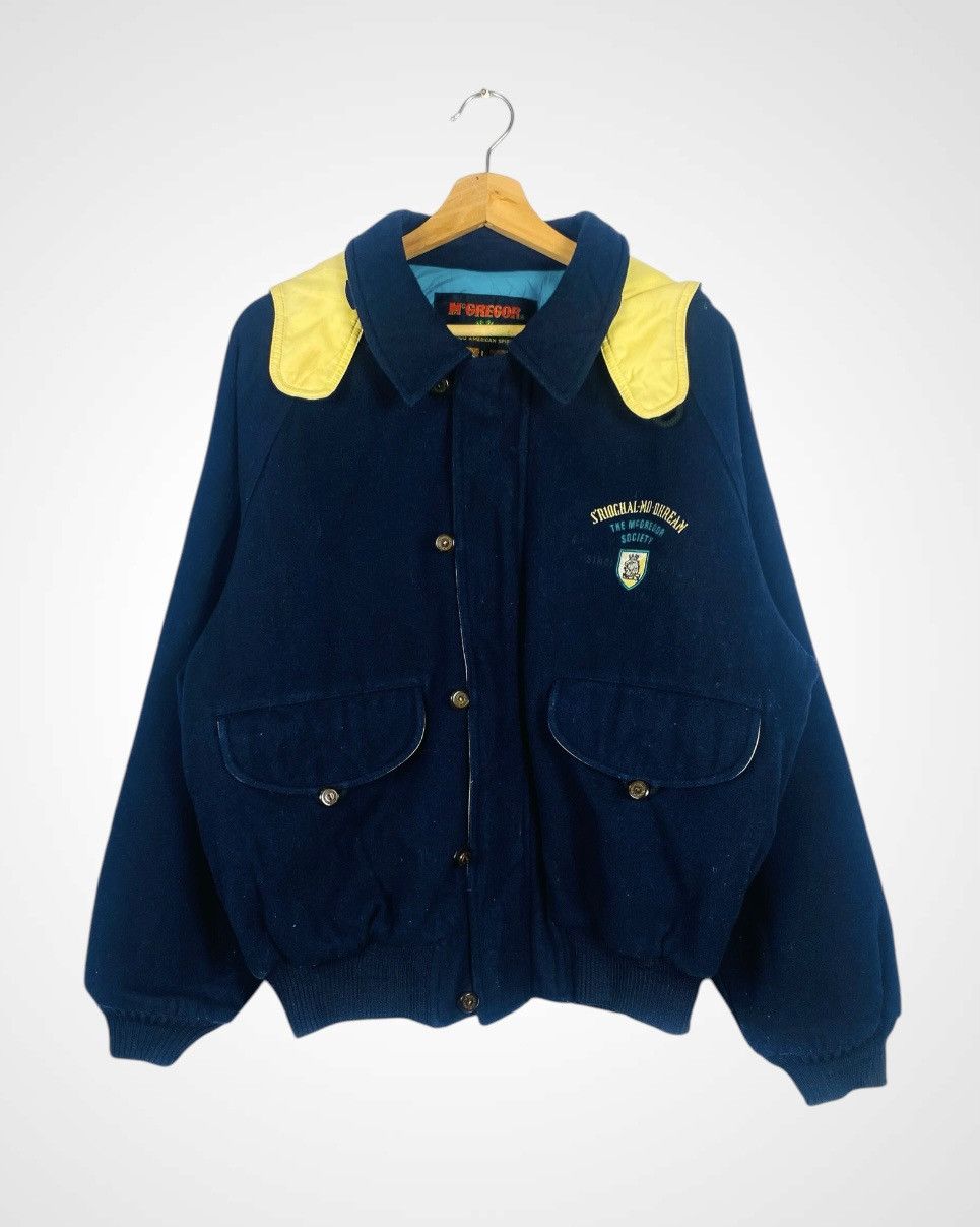 McGregor Vintage McGregor Zipper Hoodie Wool Jacket Size US XL / EU 56 / 4 - 2 Thumbnail