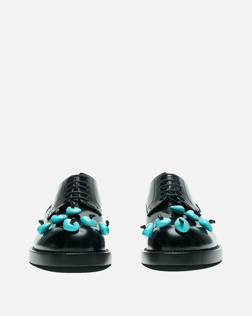 Namacheko o1s1v1r1oon0825 Stone Derby in Black Size US 9 / EU 42 - 4 Thumbnail