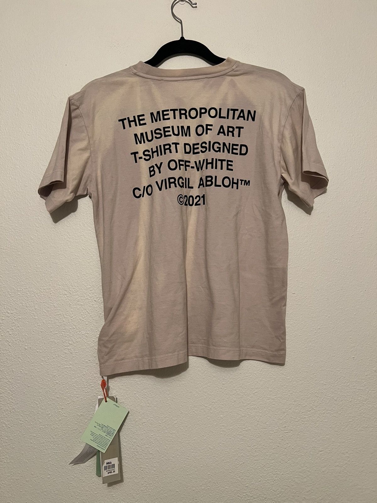 Off-White × Virgil Abloh Off-White x the MET washed casual S/S tee beige Size US M / EU 48-50 / 2 - 4 Thumbnail