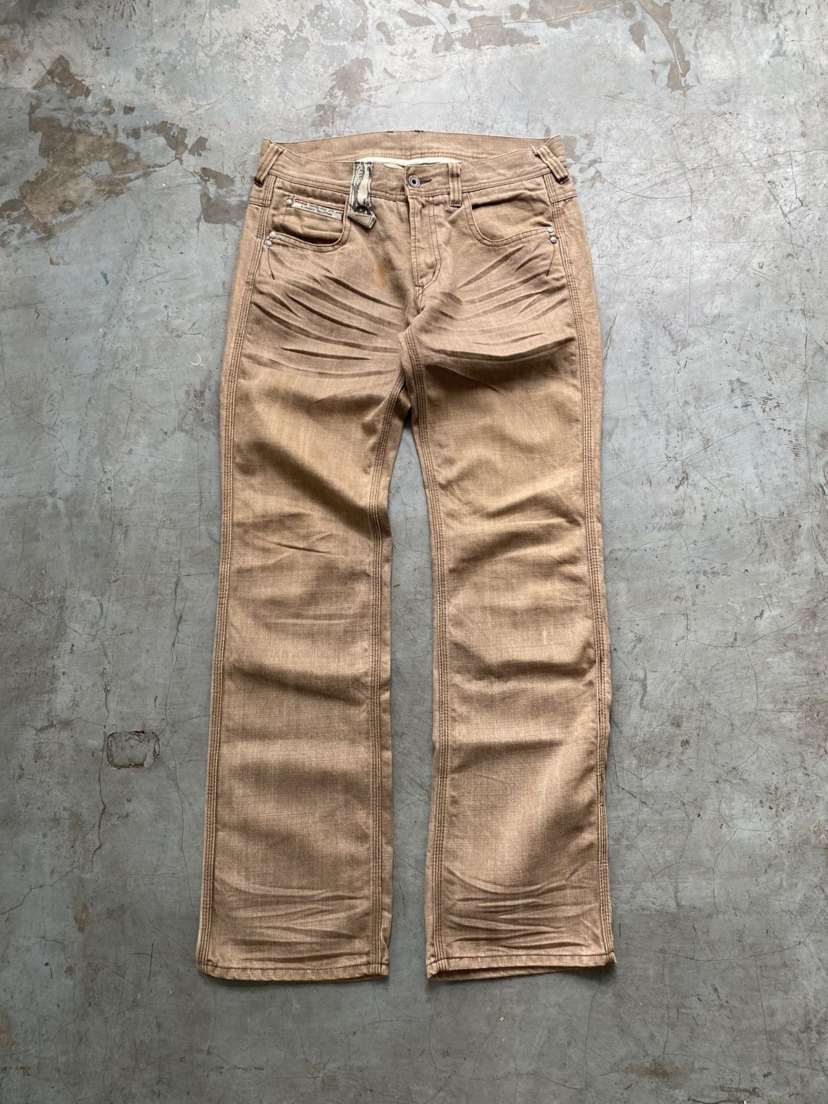 If Six Was Nine Y2k Distressed Snake Pocket Nicole Club Men Jeans Size US 32 / EU 48 - 1 Thumbnail