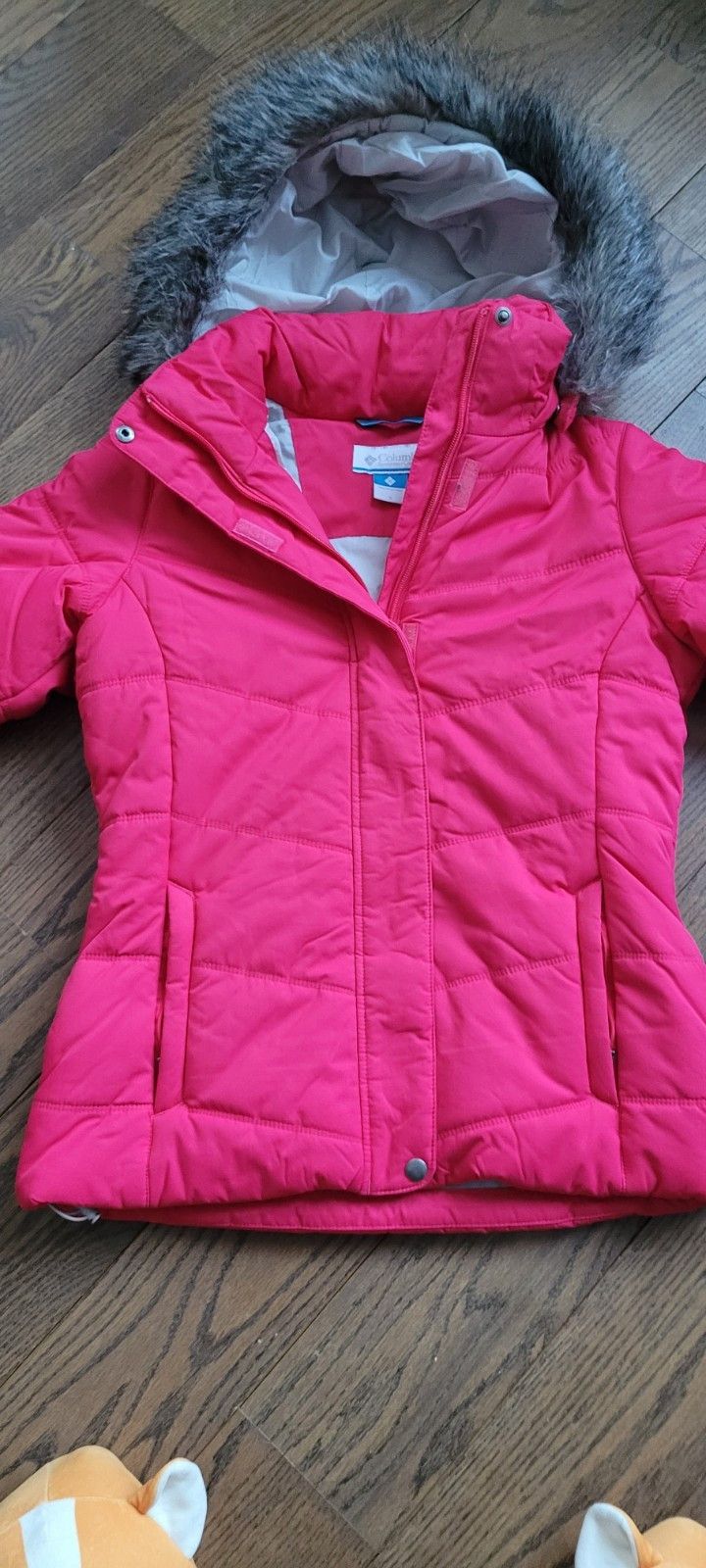 Other WOMENS COLUMBIAN COAT JACKET Sm Pink Zip Up Pockets Puffer Size XS / US 0-2 / IT 36-38 - 1 Thumbnail