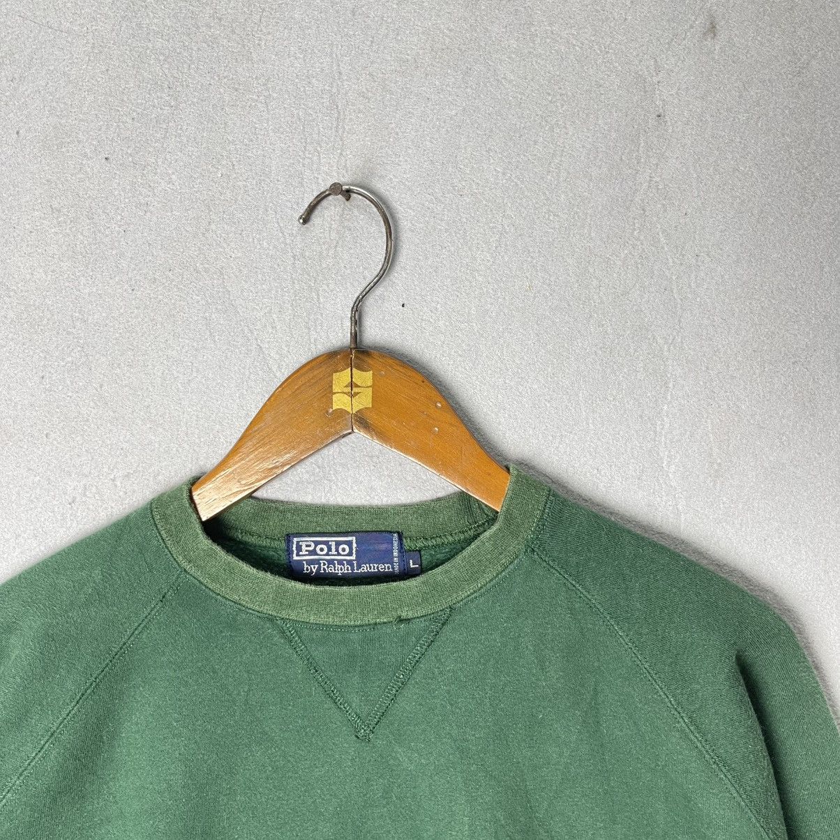 Polo Ralph Lauren Vintage Polo Ralph Lauren Green Crewneck Sweatshirt Size US L / EU 52-54 / 3 - 2 Thumbnail