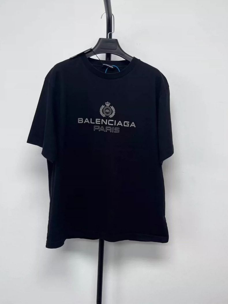 Balenciaga Balenciaga Crown Short Sleeve Tee Size US S / EU 44-46 / 1 - 1 Thumbnail