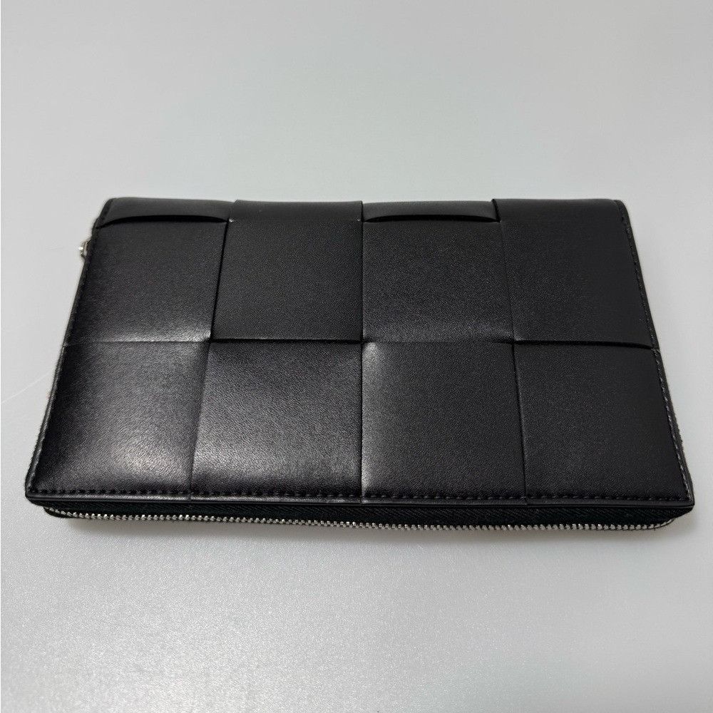 Bottega Veneta Bottega Veneta Cassette Zip Around Wallet Black Size ONE SIZE - 4 Thumbnail