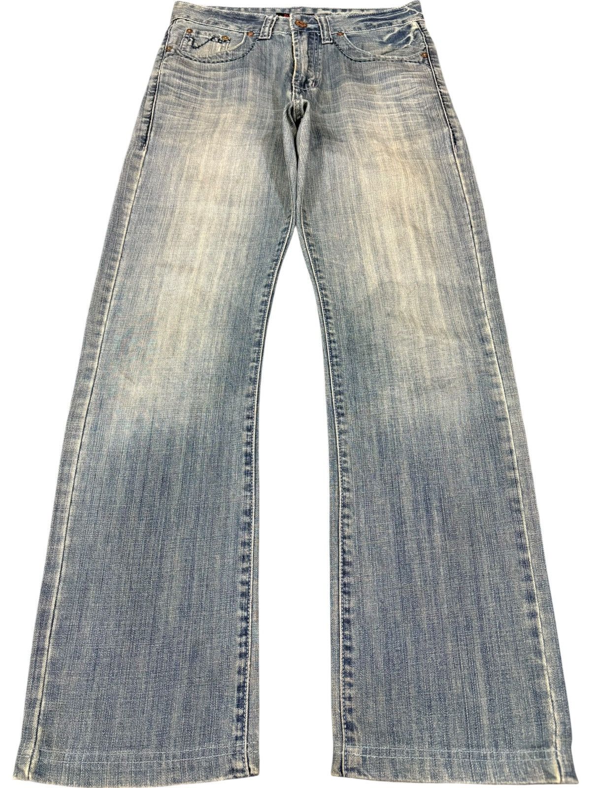 Replay Vintage Replay Faded Wash Embroidery Distressed Loose Jeans Size US 30 / EU 46 - 1 Thumbnail