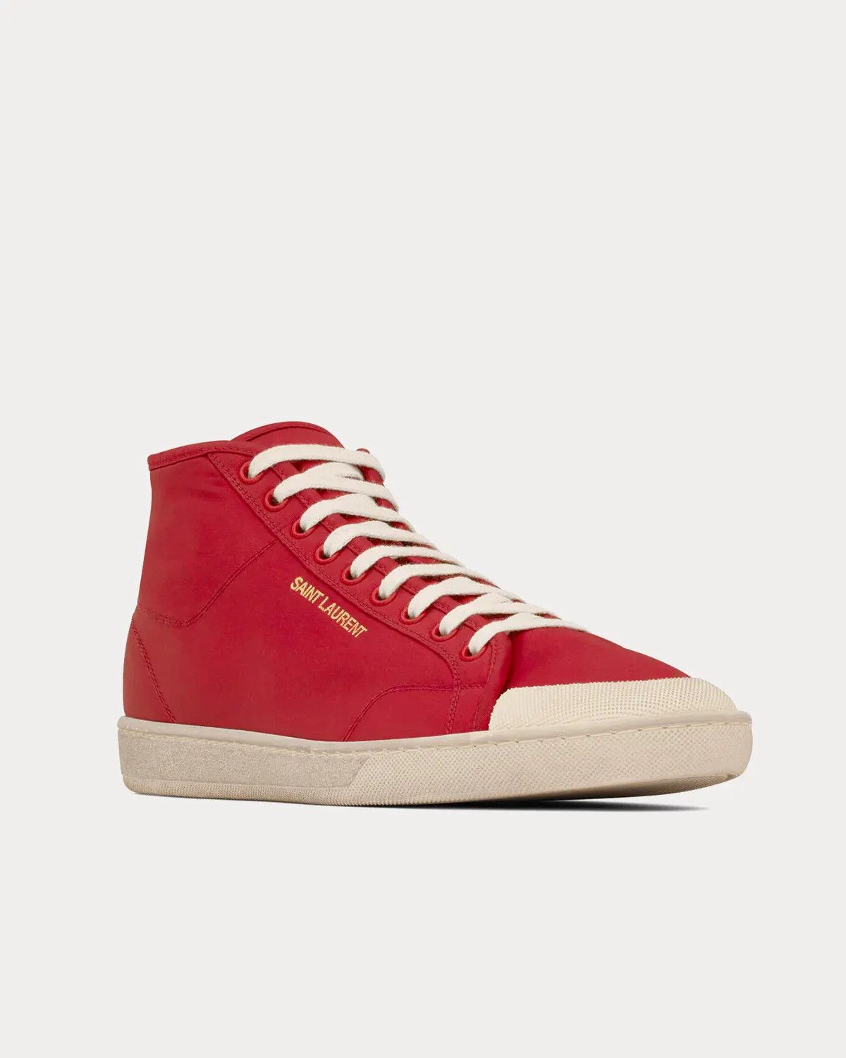 Saint Laurent Paris o1la1rc1a0825 Court Classic SL/39 MID top Sneakers in Red Size US 12 / EU 45 - 2 Thumbnail