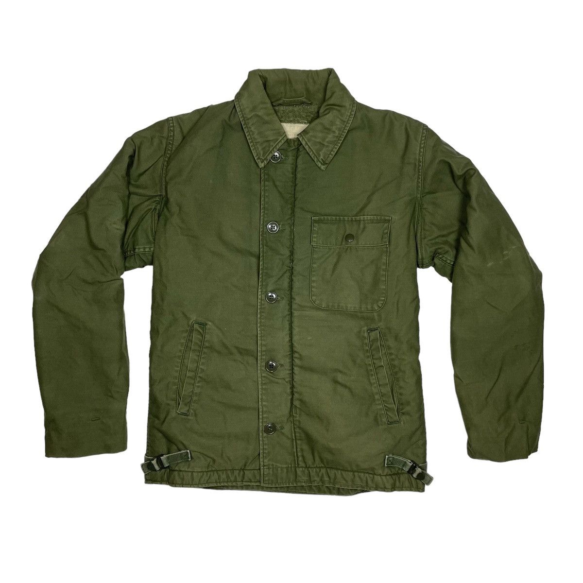 image of Vintage 1970S Us Navy A-2 Deck Jacket - Small in Green, Men's