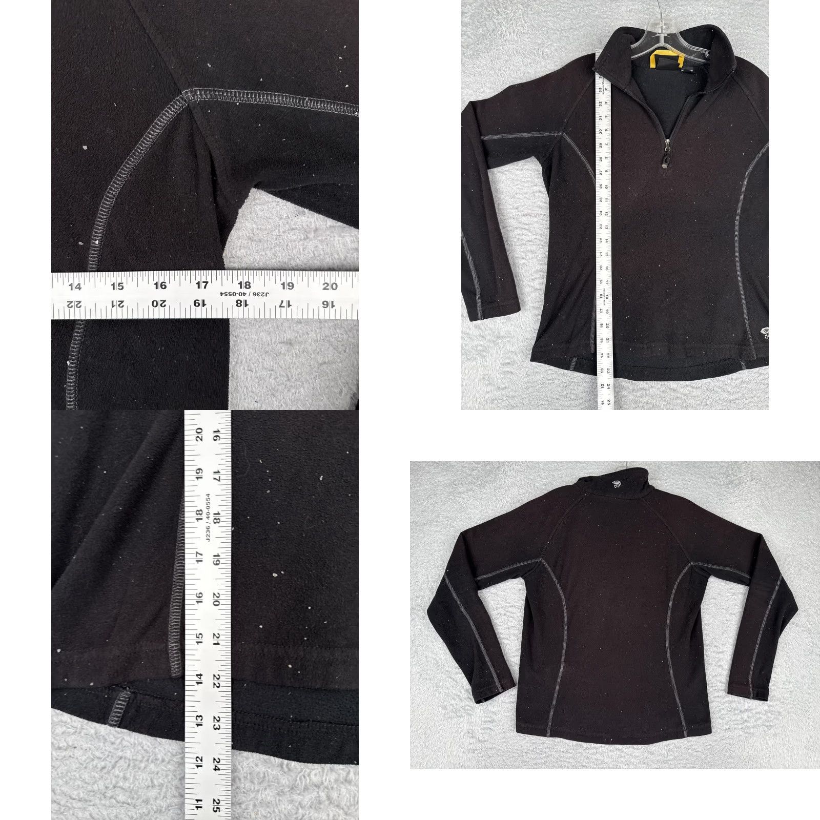 Mountain Hardwear Mountain Hardwear Pullover Womens M Black Fleece 1/4 Zip Hiking Top Poly Size M / US 6-8 / IT 42-44 - 8 Thumbnail