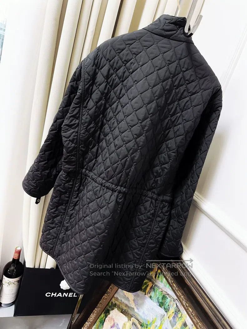 Hermes Hermes Black Diamond Quilted Cotton Coat Size XXS / US 00 / IT 34 - 2 Thumbnail