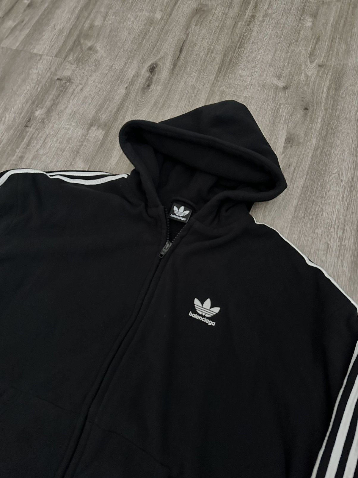 Balenciaga Balenciaga Adidas Heavy Fleece Zip Up Size US XXS / EU 40 - 5 Thumbnail