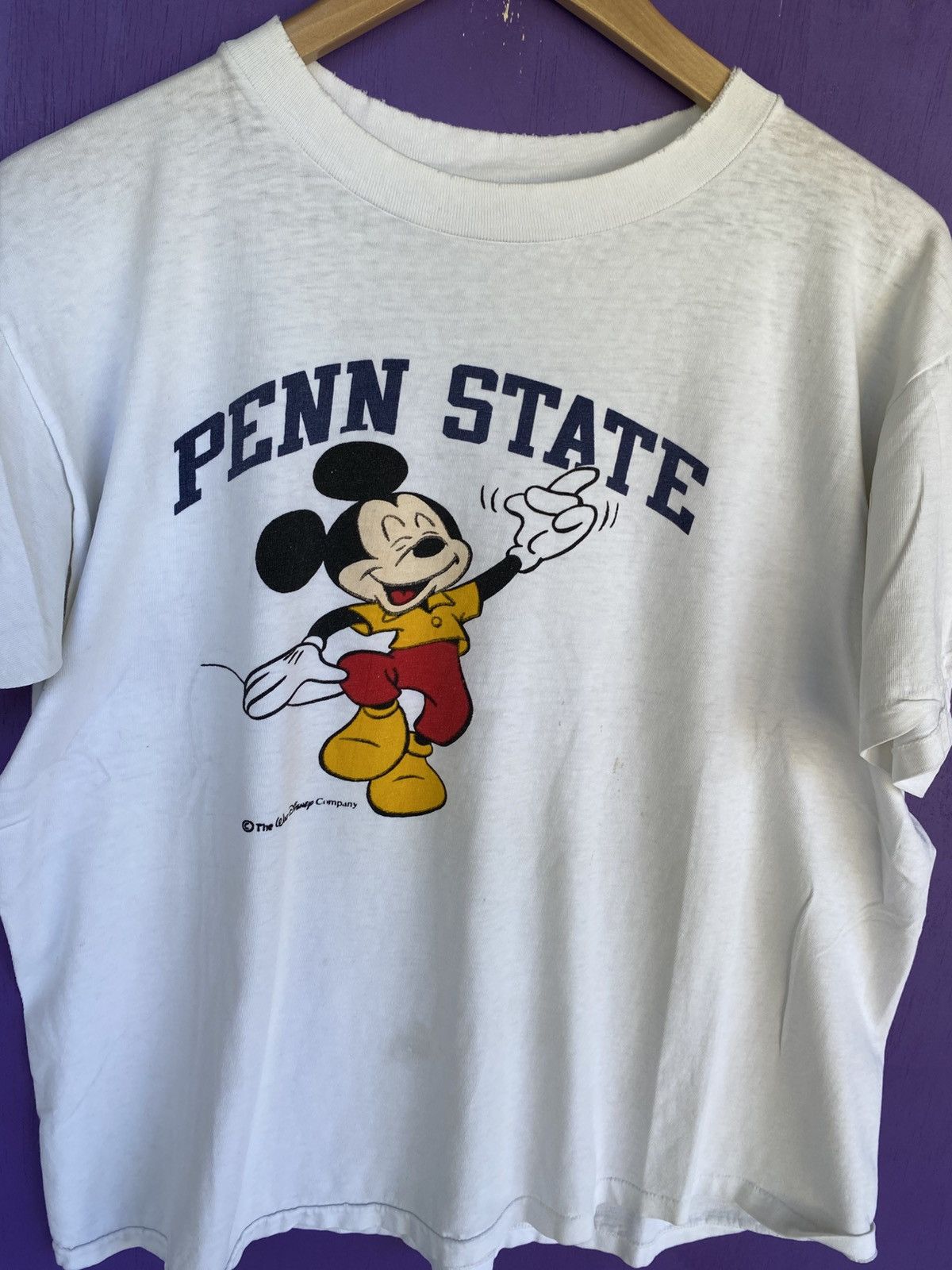Champion Vintage 80s Champion Penn state mickey mouse t-shirt Size US L / EU 52-54 / 3 - 3 Thumbnail
