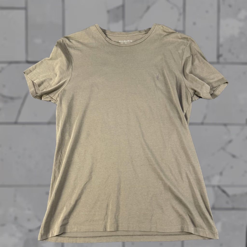 Allsaints AllSaints Shirt Mens Large Olive Green Crewneck Logo Tee Soft Casual Top Size US L / EU 52-54 / 3 - 1 Thumbnail