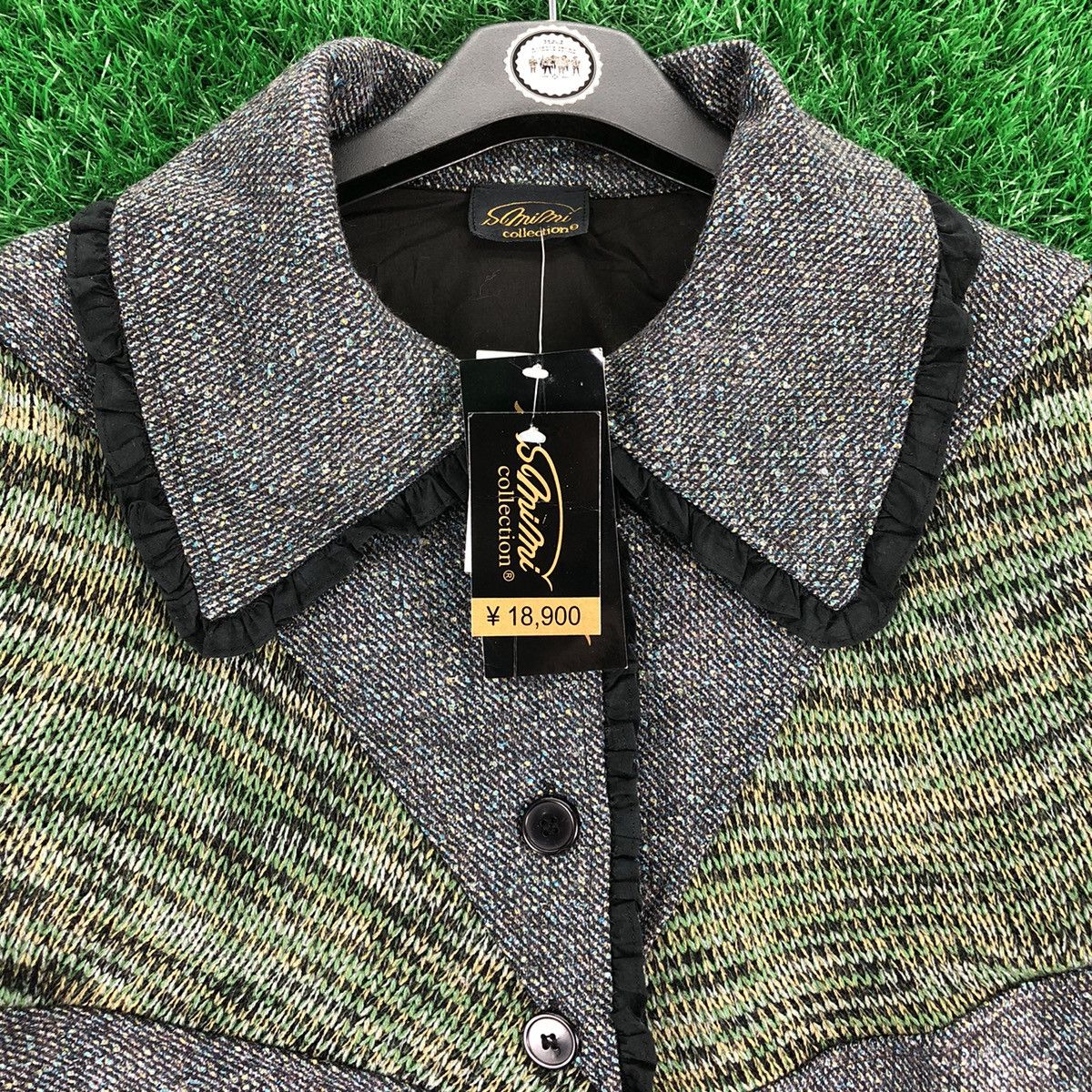 Japanese Brand Vintage 90's Knit Wool Jacket Button up Size S / US 4 / IT 40 - 7 Thumbnail