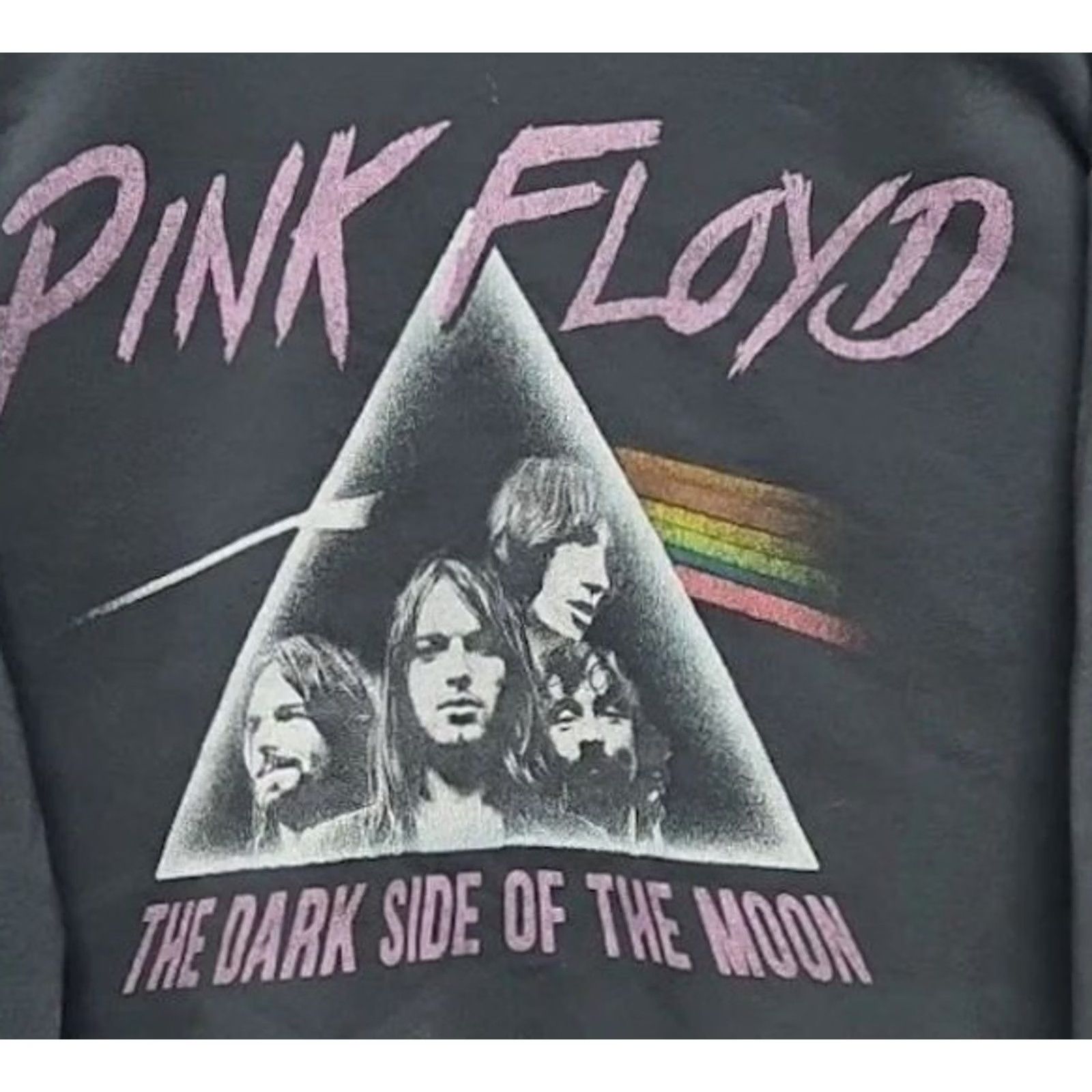 Vintage Pink Floyd Dark Side of the Moon Cropped Sweatshirt Gray XS? Size S / US 4 / IT 40 - 2 Thumbnail