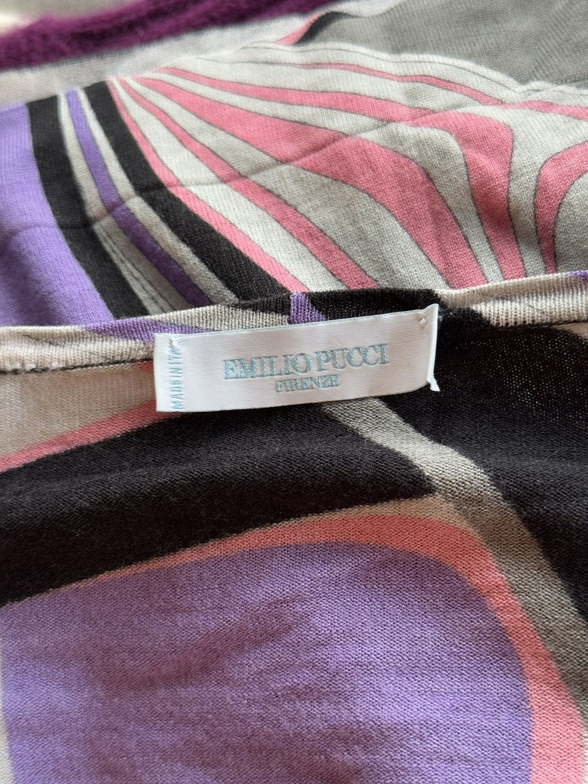 Designer × Emilio Pucci × Vintage Emilio Pucci wool silk blend coloured sweater Size L / US 10 / IT 46 - 5 Thumbnail