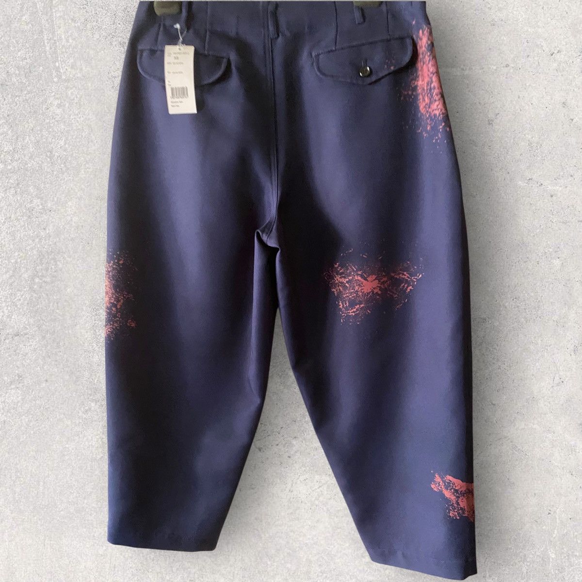Comme des Garcons × Comme des Garcons SHIRT NWT S/S24 Hand Print Color Splash Crop Pants Size US 30 / EU 46 - 4 Thumbnail