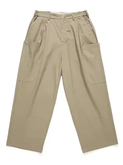 VIBE 21SS Indigo Union Japan Khaki Minimalist Worker Pants Size US 32 / EU 48 - 3 Thumbnail