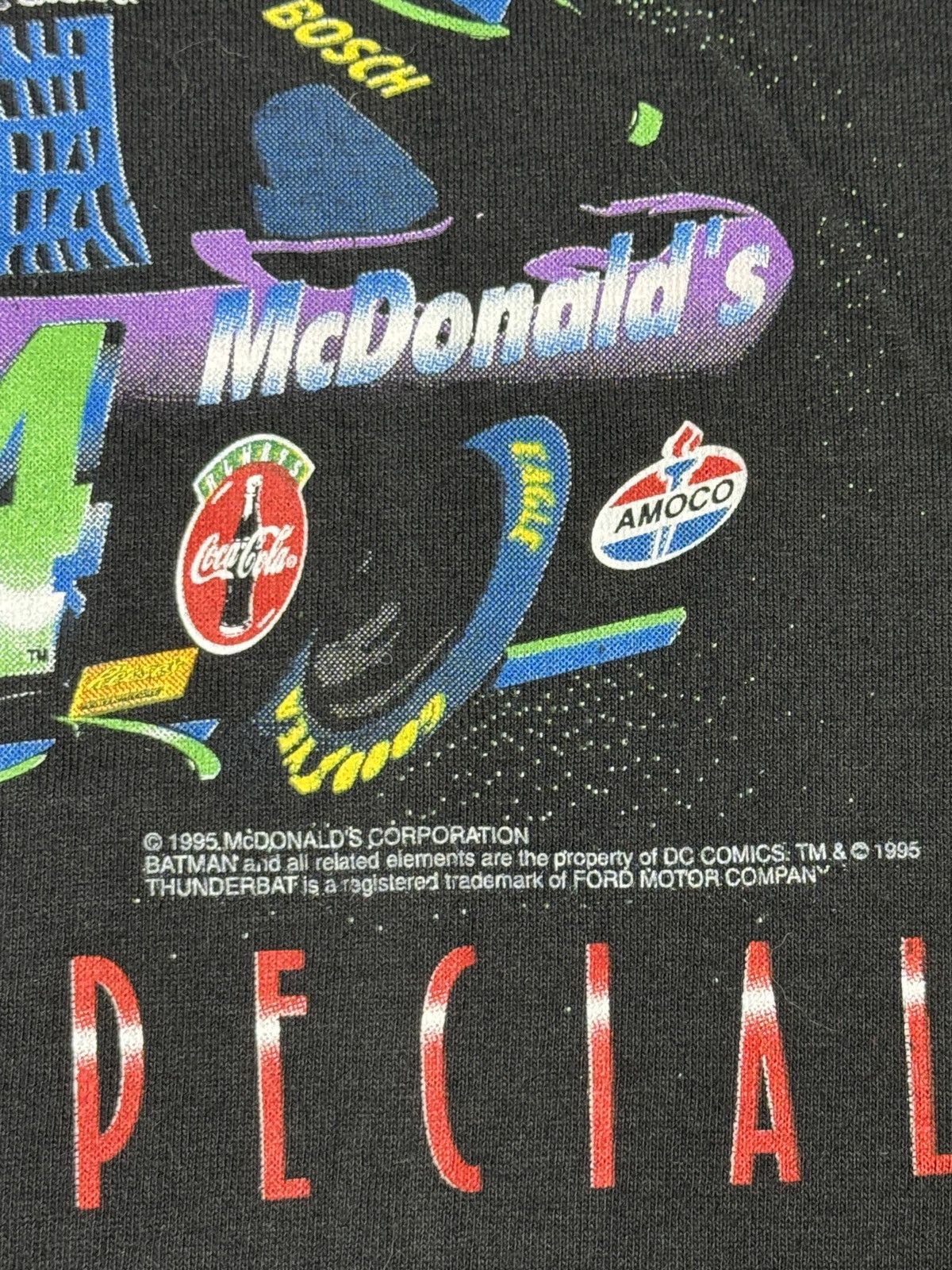 Vintage Vtg 90s Batman Forever Bill Elliot Mcdonalds Movie T Shirt Size US M / EU 48-50 / 2 - 5 Thumbnail
