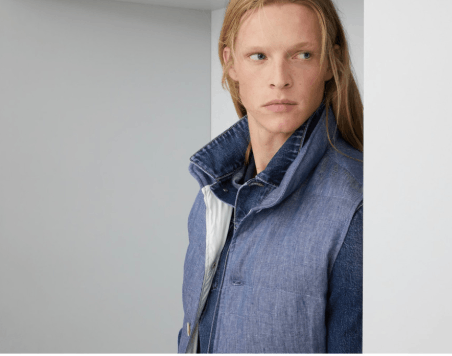 Brunello Cucinelli Goose Down Padded Vest in Dark Blue Size US M / EU 48-50 / 2 - 5 Thumbnail