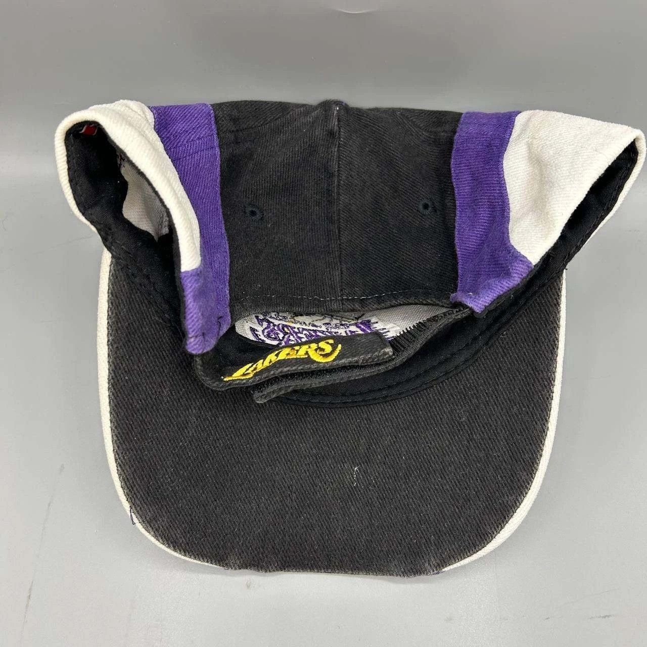 Colosseum Athletics Los Angeles LA Lakers Hat Men Black Purple Strap Back Cotton Size ONE SIZE - 3 Thumbnail