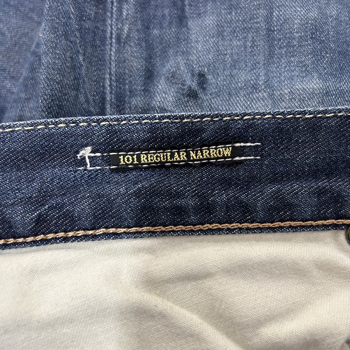 Lee Vintage Lee 101 Regular Narrow Japanese Distressed Denim Size US 30 / EU 46 - 14 Thumbnail