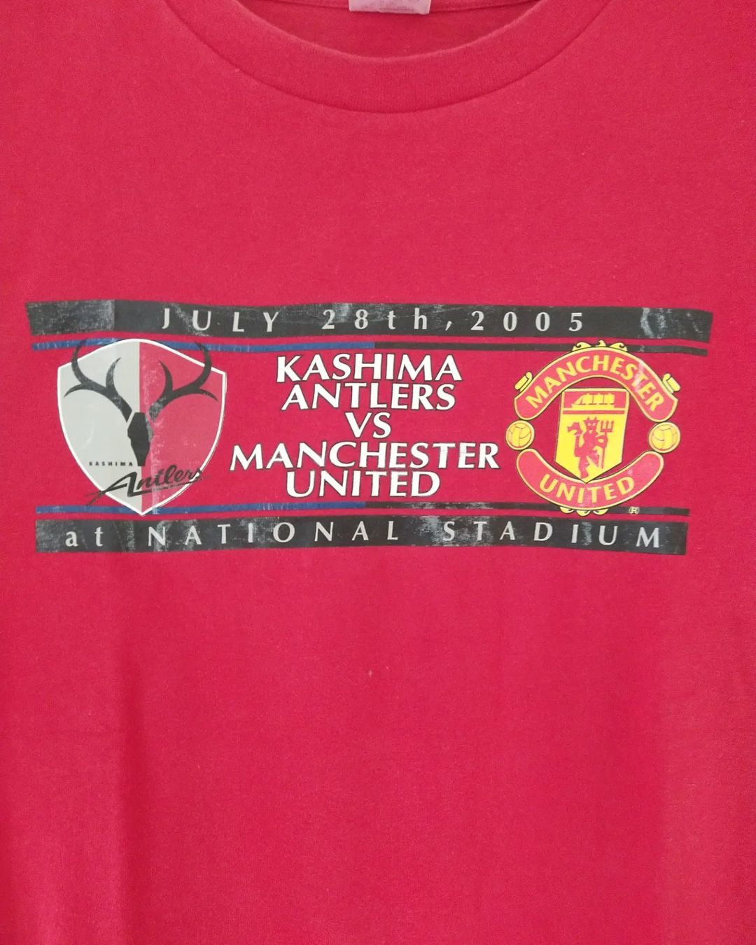 Japanese Brand × Vintage Vintage Manchester United vs Kashima Antlers Promo Tees Size US L / EU 52-54 / 3 - 2 Thumbnail