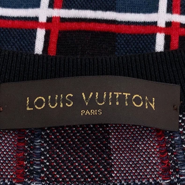 Louis Vuitton Louis Vuitton Color-block checkerboard wool knit sweater Size US M / EU 48-50 / 2 - 5 Thumbnail