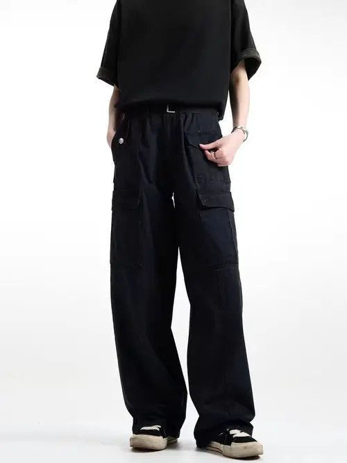 Japanese Brand Noriyo x ouchi Black High Street Vintage Loose Fit Jeans Size US 31 - 4 Thumbnail