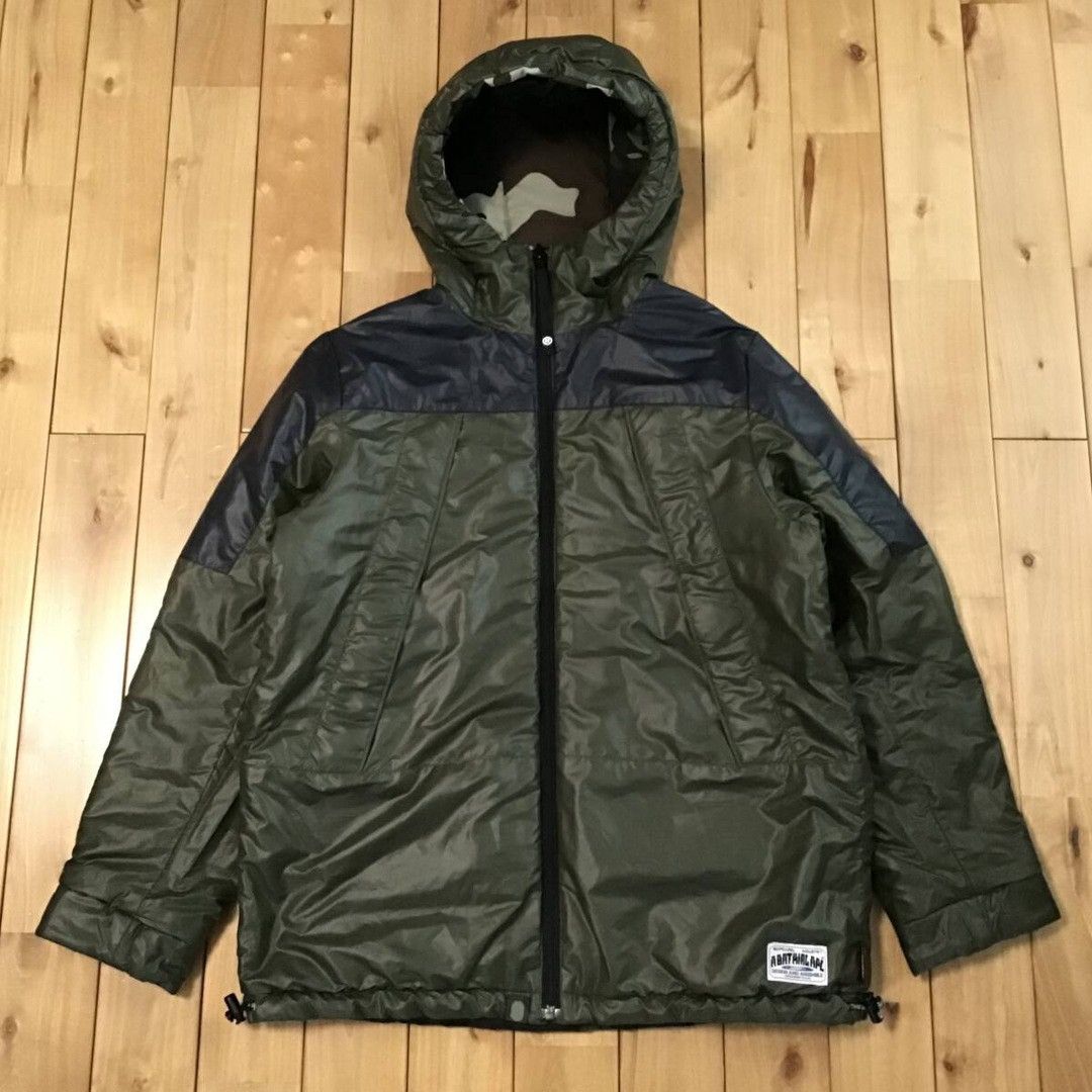 Bape × Nigo 🔥Reversible🔥 BAPE Primaloft woodland camo hoodie jacket APE Size US M / EU 48-50 / 2 - 4 Thumbnail