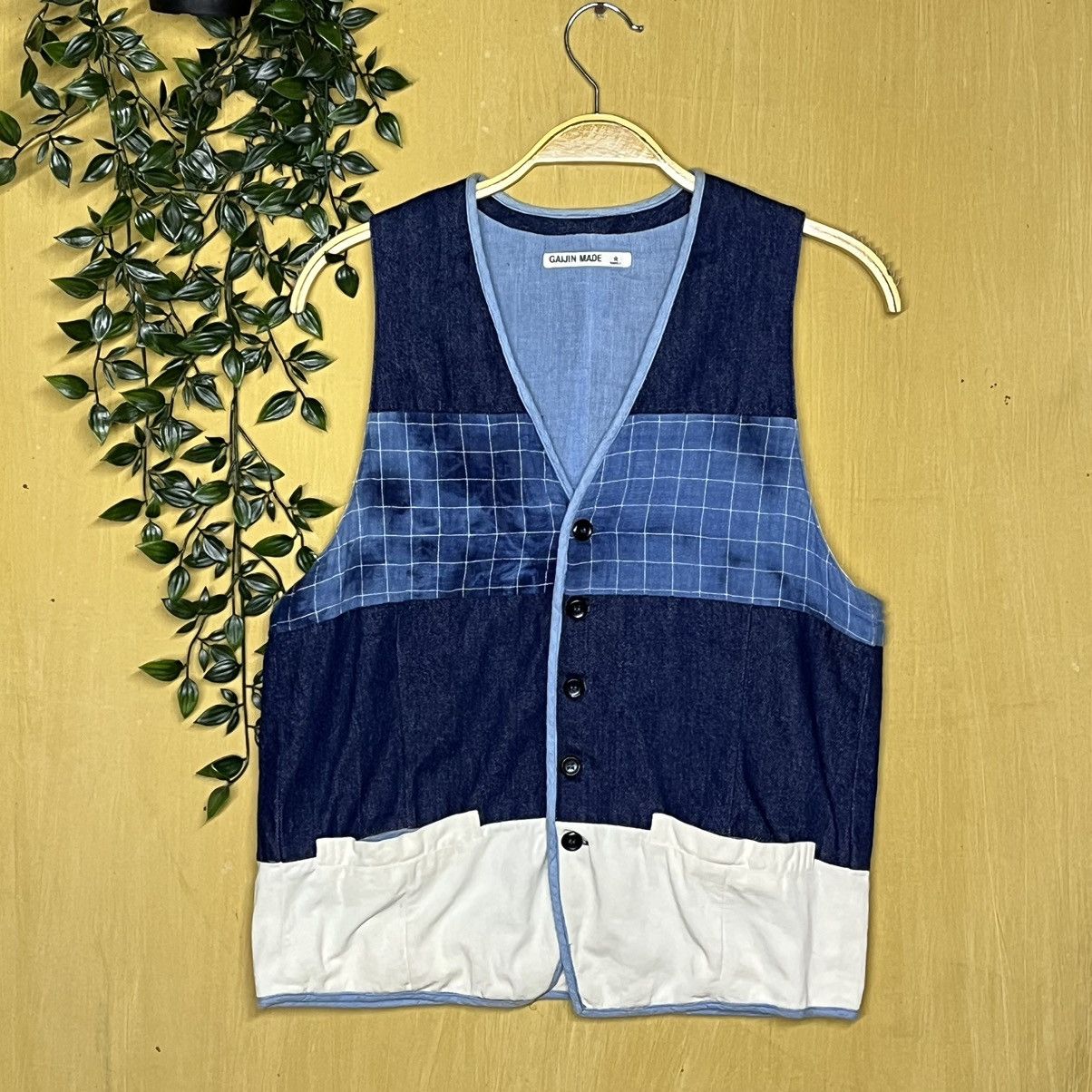 Blue Blue Japan × Japanese Brand × Vintage Vintage JapanBrand Gaijin Made pacthWork Size US S / EU 44-46 / 1 - 1 Thumbnail