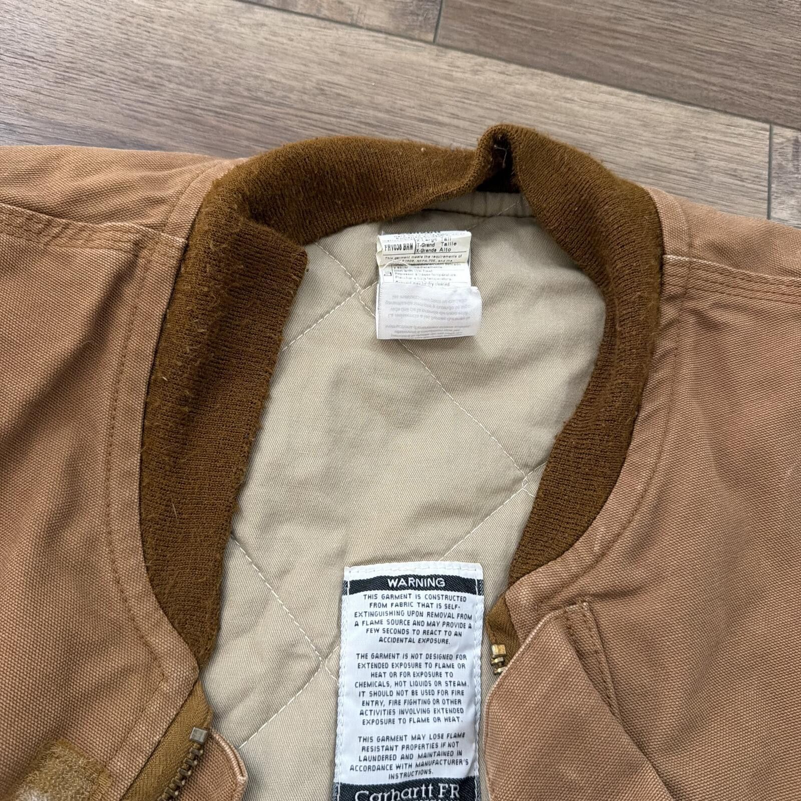 Carhartt Vintage Carhartt FR Quilted Vest Distressed Work Wear XL Size US XL / EU 56 / 4 - 9 Thumbnail