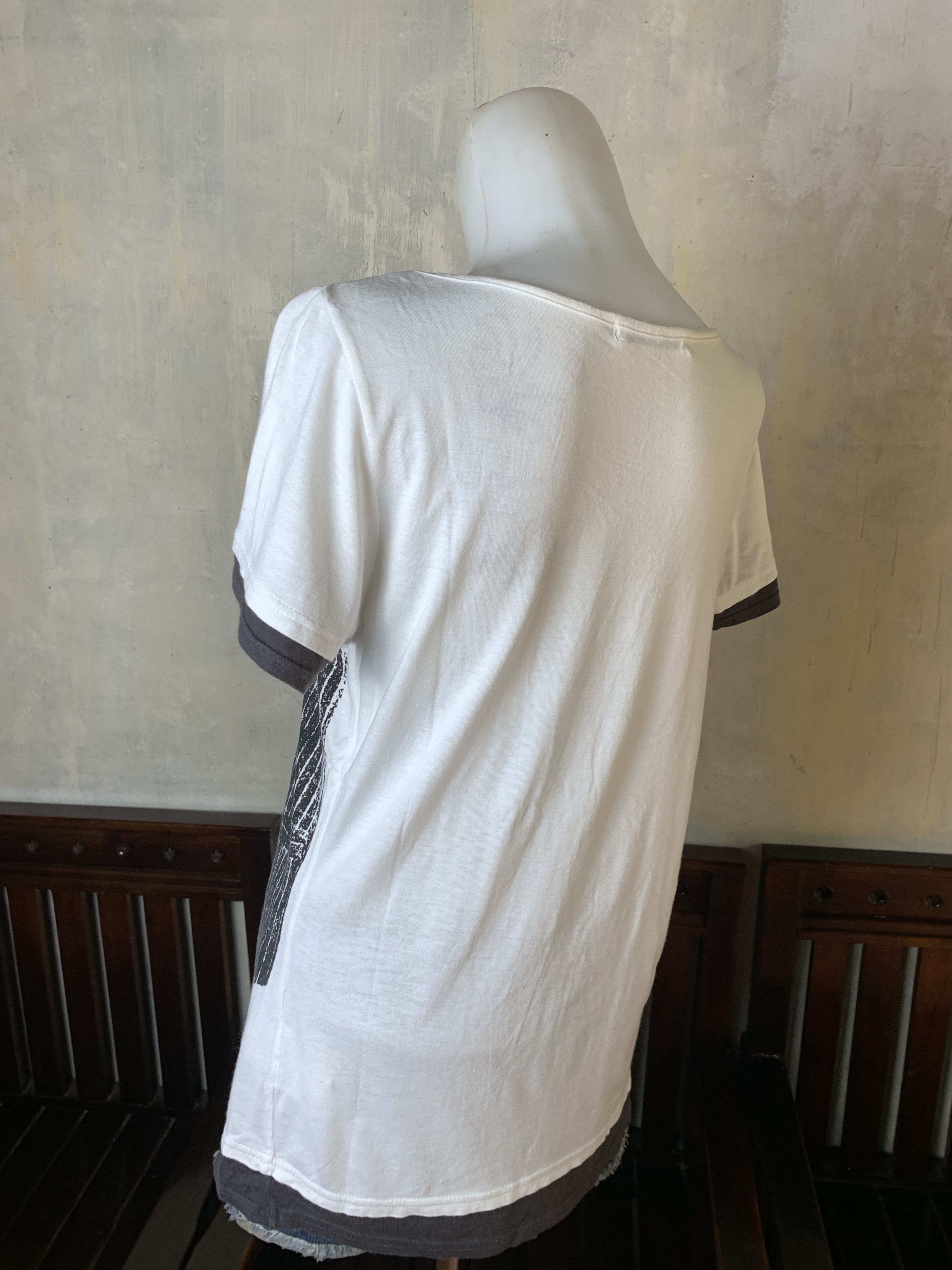 Japanese Brand babe be equivalent Necklace Vest Print Tee (M) Size M / US 6-8 / IT 42-44 - 3 Thumbnail